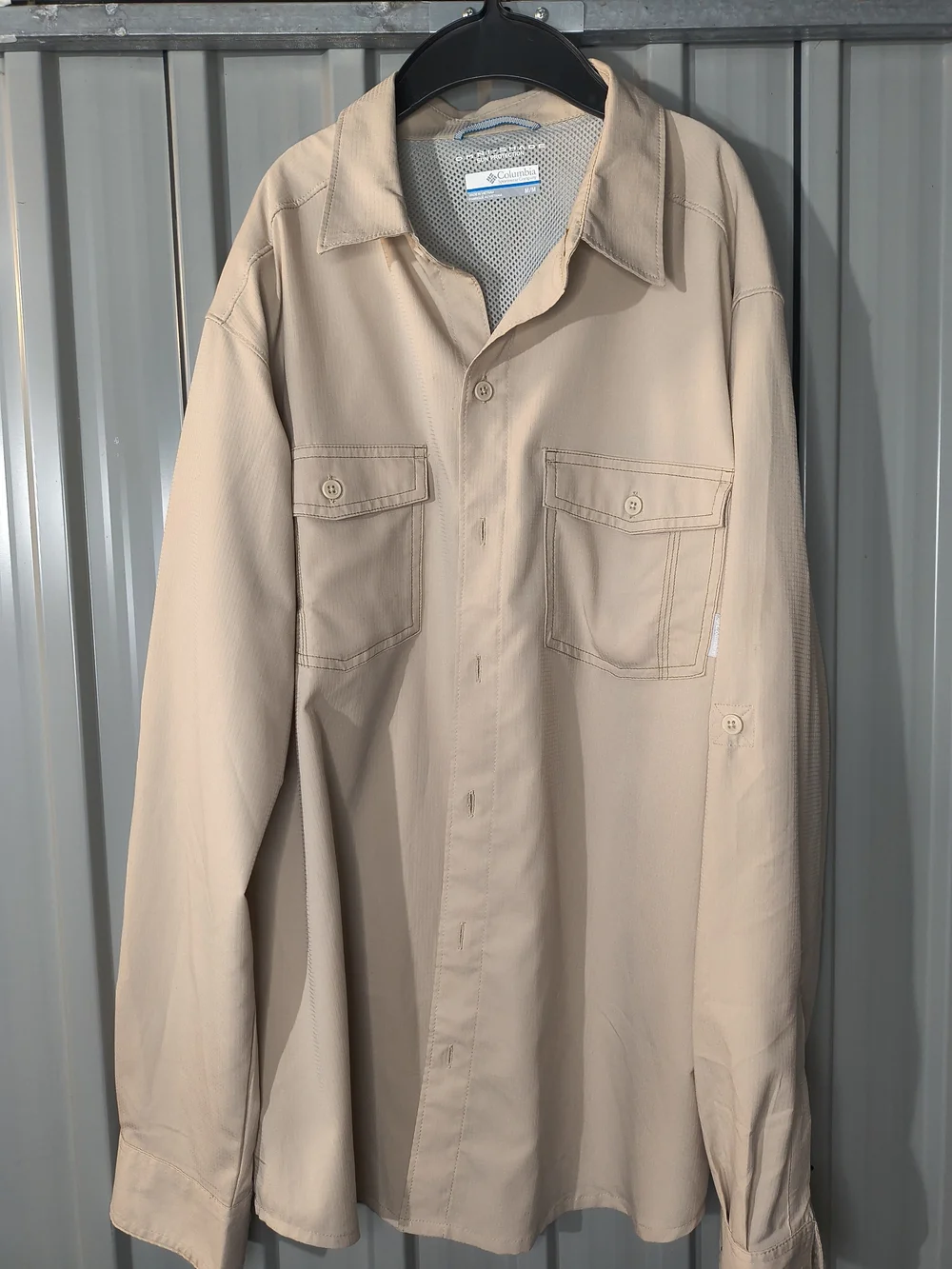 Columbia Men's Light Beige Lightweight Shirt Jacket
